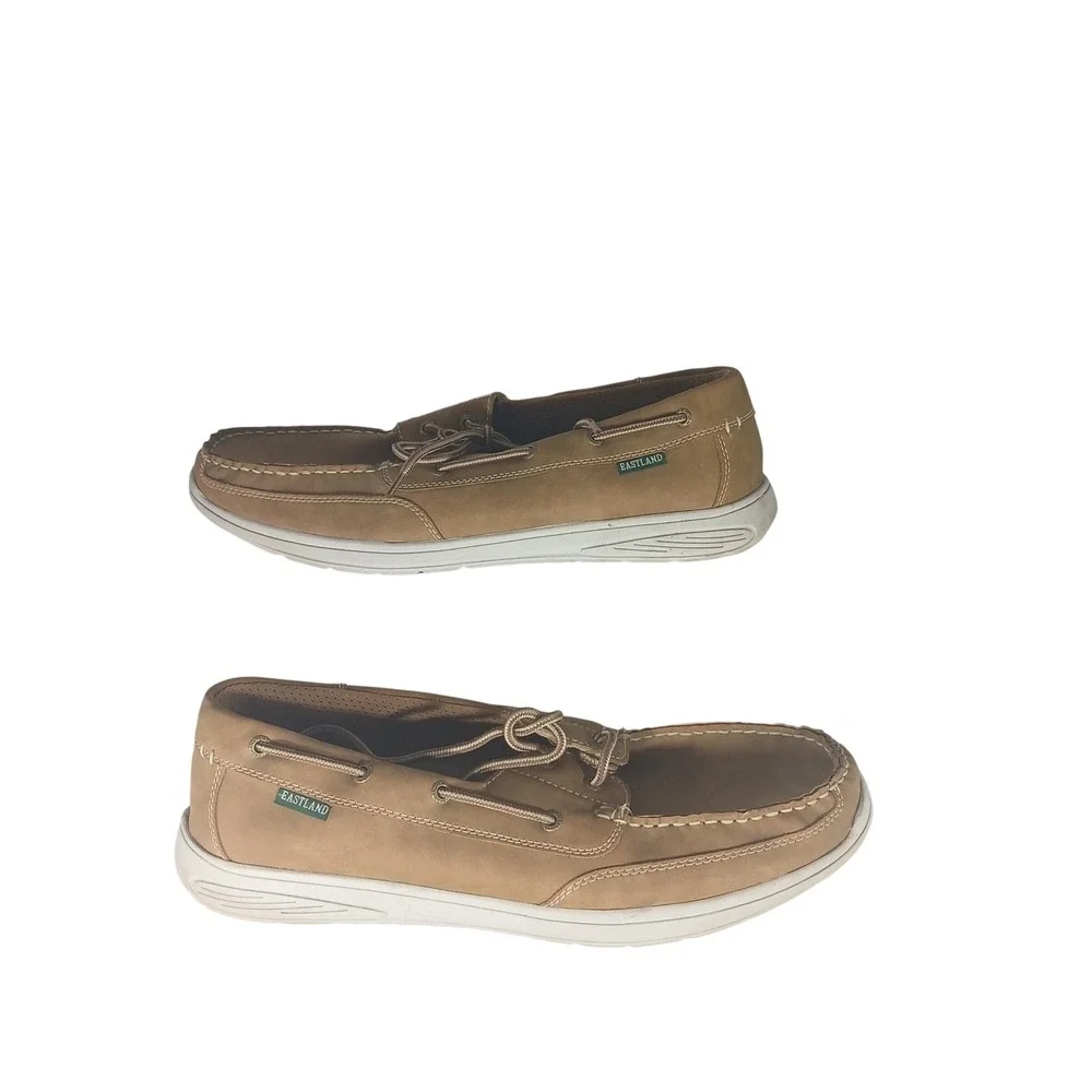 Eastland Benton Boat‎ Shoes 13 Tan Brown Nautical Casual Loafers 4601-08